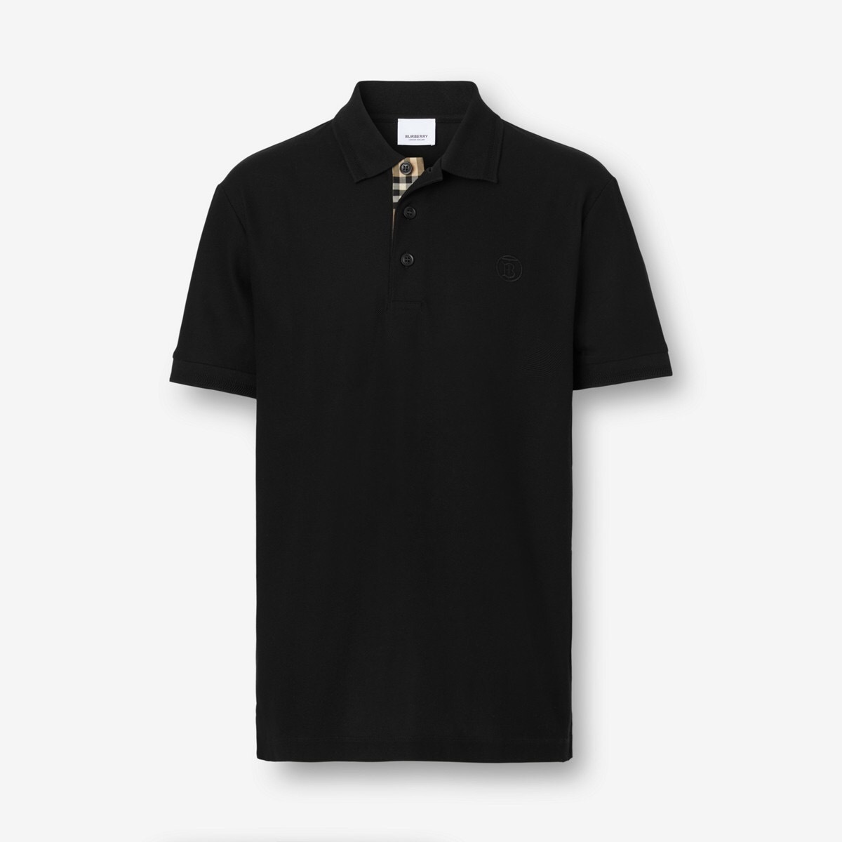 P289 Burberry BT Round Chest-Embroidered Polo Shirt