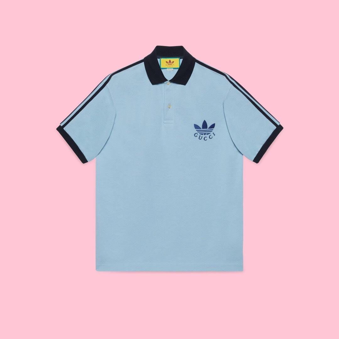 P289 Gucci Collaboration Polo Shirt - Light Blue