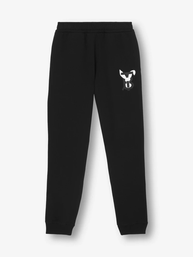P359 Burberry Rabbit Trousers - Black