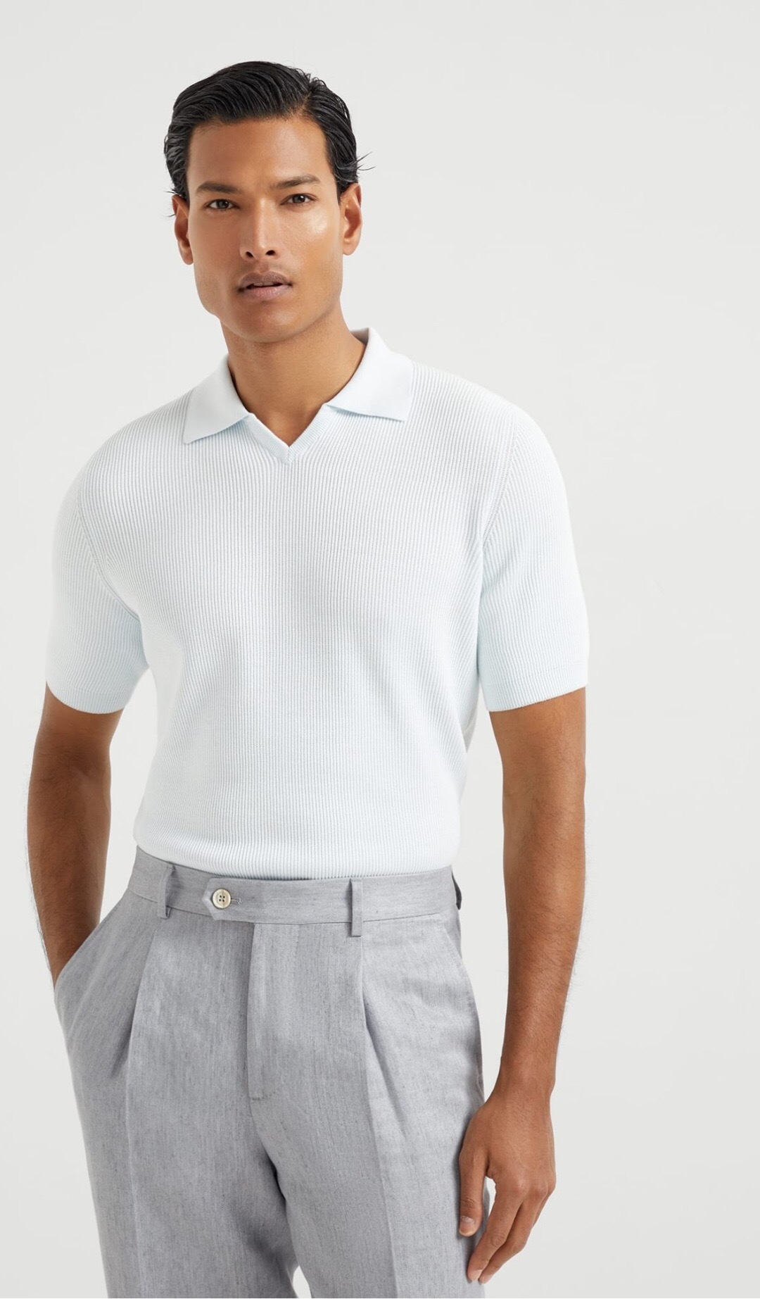 P389 Small V-Neck Polo Shirt