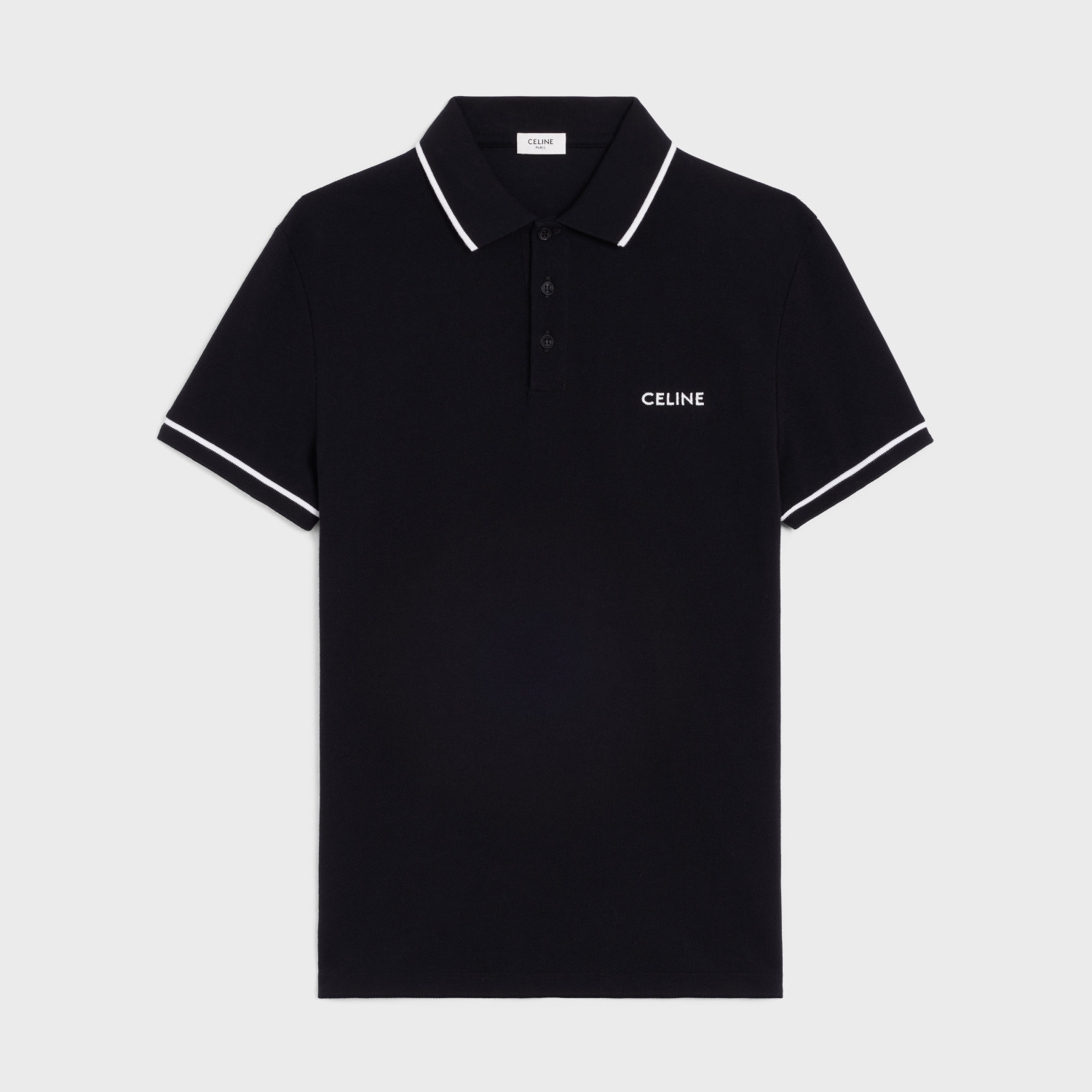 P289 C Embroidered Polo Shirt - Black