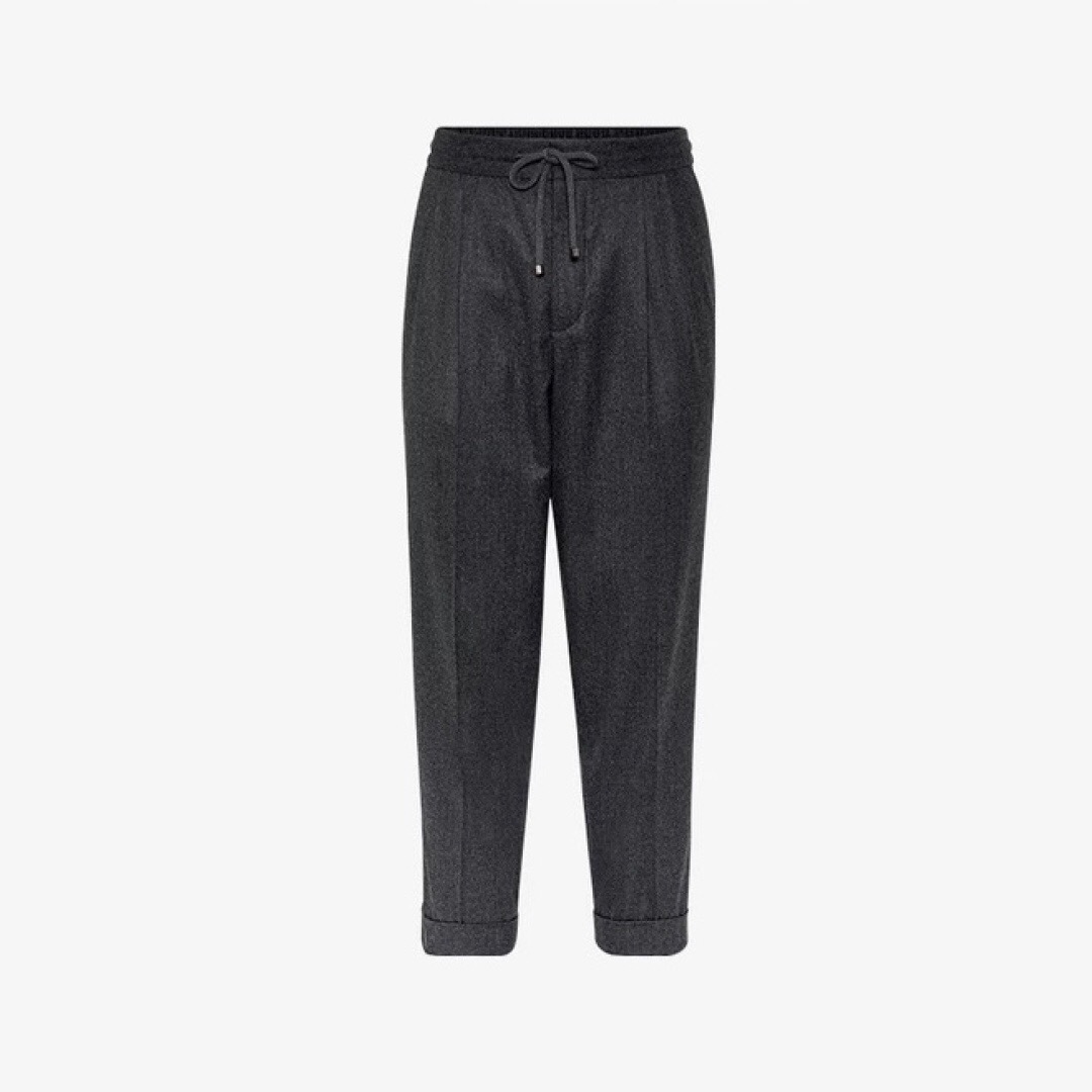 P839 Wool Dress Trousers - Dark Grey