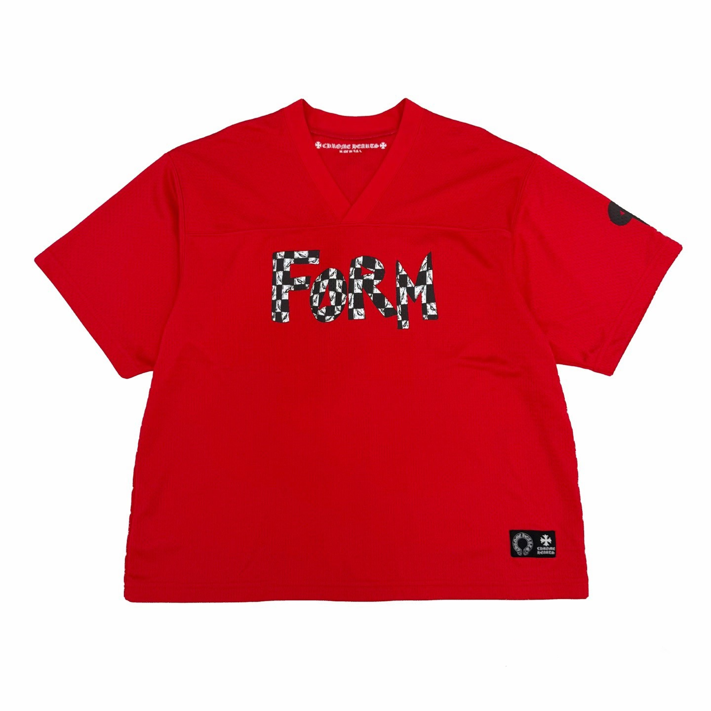 P359 Mesh Short-Sleeve Top - Red