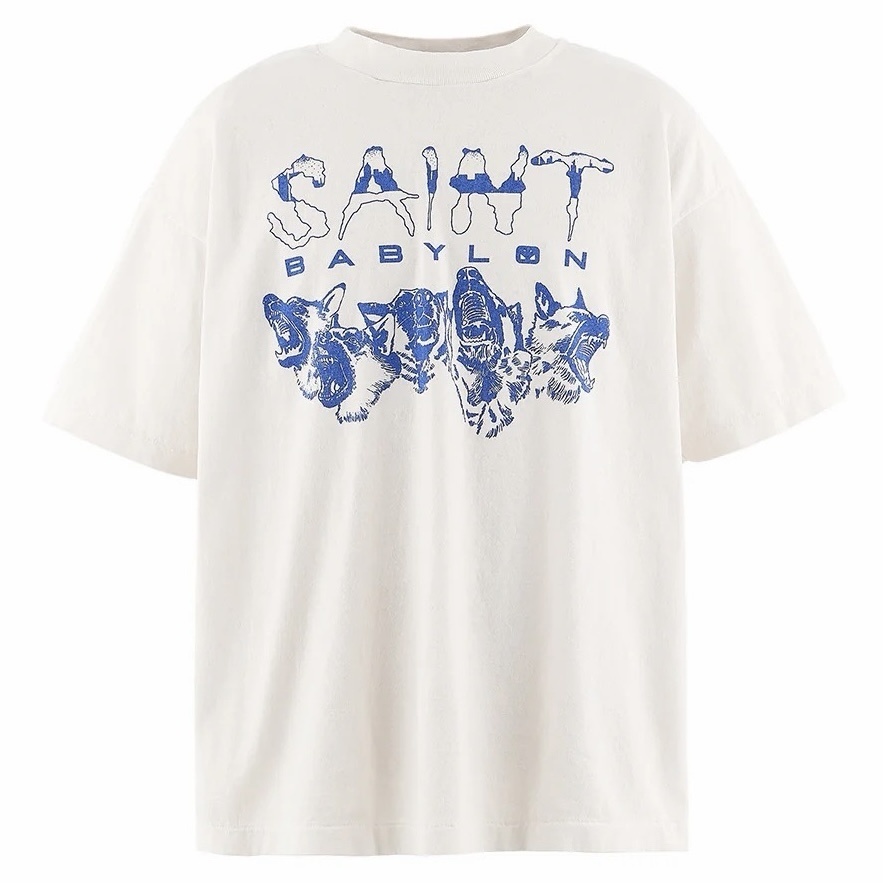 P159 Wolf Pack 666 Print T-Shirt