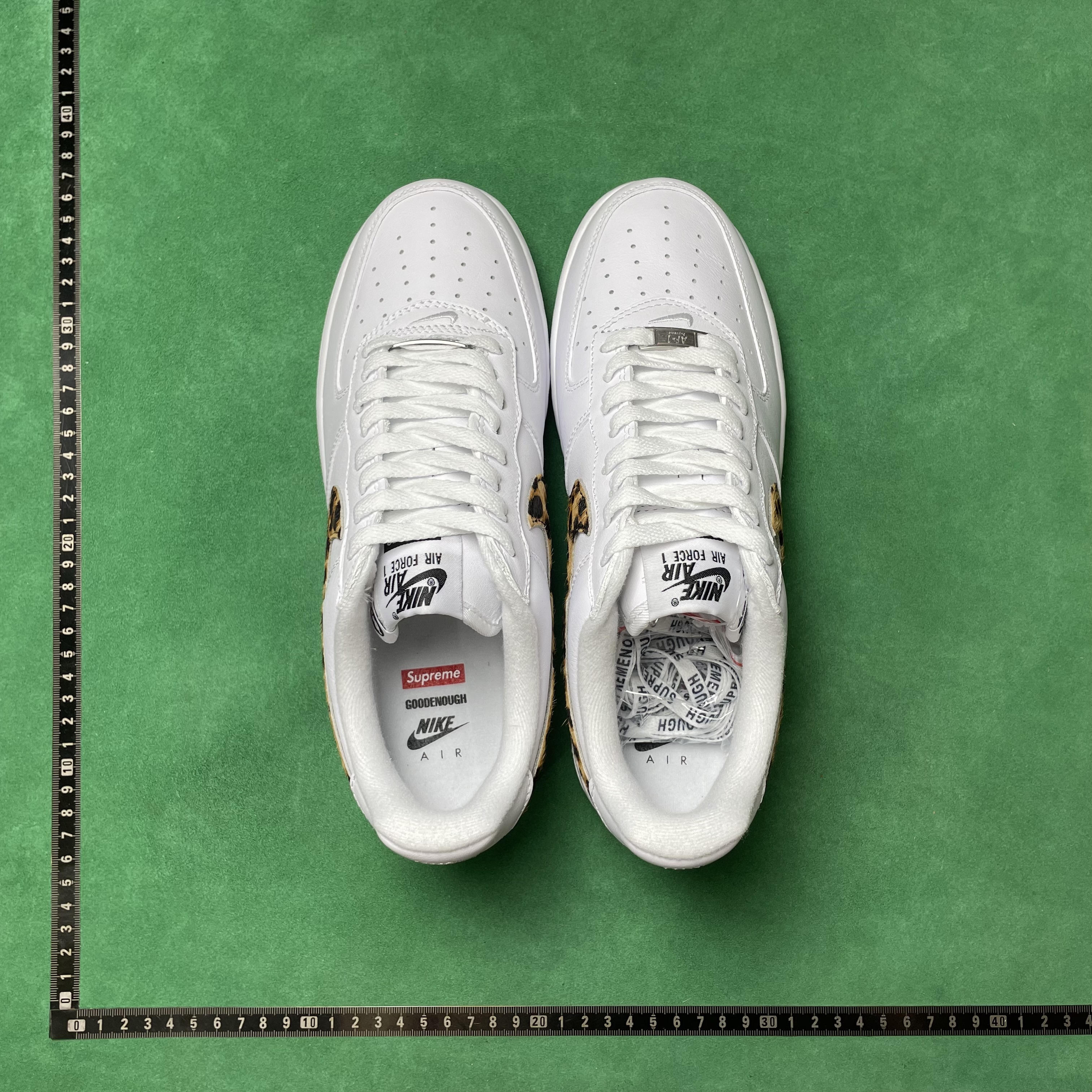 26＄DC  Batch Supreme x GOODENOUGH x Nike Air Force 1 Low SP三方联名 豹纹 舒适百搭 耐磨 低帮 板鞋 男女同款 白色 · image 18
